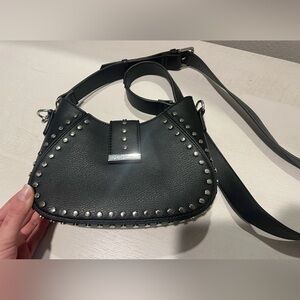 BCBG Black Studded Crossbody Bag